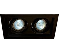 Встраиваемый светильник IMEX карданный MR16, 2х50W, GU5.3 BK IL.0006.6200