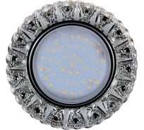 Встраиваемый светильник IMEX GX53+LED 4W 4000K, ПОЛИКРИСТАЛЛ CH/CLEAR IL.0028.1303