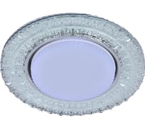 Встраиваемый светильник IMEX GX53+LED 4W 4000K, ПОЛИКРИСТАЛЛ CH/CLEAR IL.0028.2303