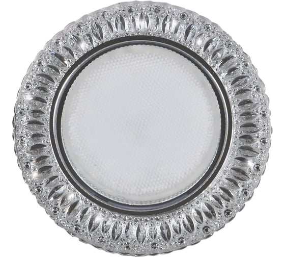 Встраиваемый светильник IMEX GX53+LED 4W 4000K, ПОЛИКРИСТАЛЛ CH/CLEAR IL.0028.0103 1