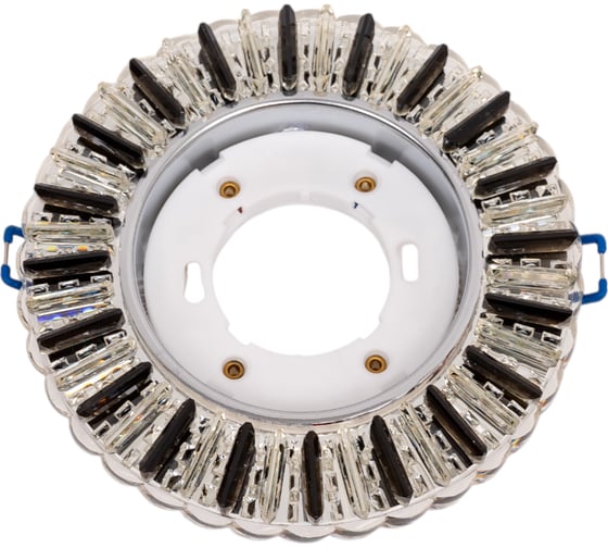 Встраиваемый светильник IMEX GX53+LED 4W 4000K, ПОЛИКРИСТАЛЛ CH/CLEAR+GRAY IL.0028.2022