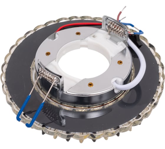 Встраиваемый светильник IMEX GX53+LED 4W 4000K, ПОЛИКРИСТАЛЛ CH/CLEAR+GRAY IL.0028.2022