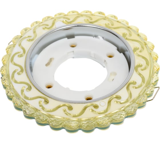 Встраиваемый светильник IMEX GX53+LED 4W 4000K, ПОЛИКРИСТАЛЛ CH/CLEAR+WH IL.0028.1715