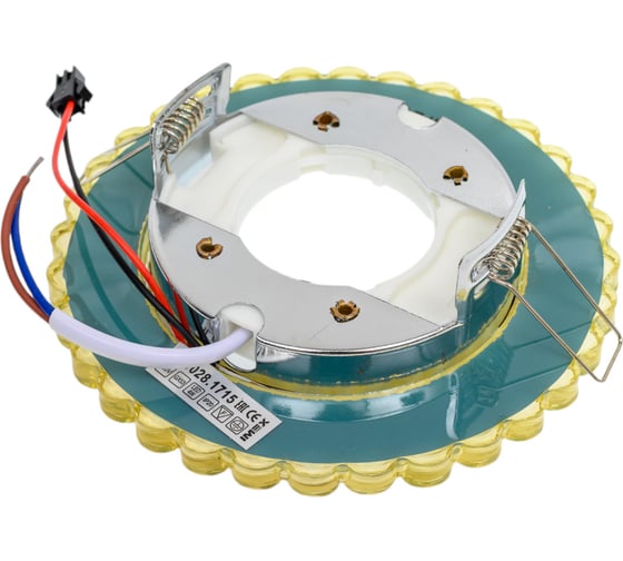 Встраиваемый светильник IMEX GX53+LED 4W 4000K, ПОЛИКРИСТАЛЛ CH/CLEAR+WH IL.0028.1715