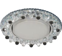 Встраиваемый светильник IMEX GX53+LED 4W 4000K, ПОЛИКРИСТАЛЛ CH/CLEAR+GRAY IL.0028.0922