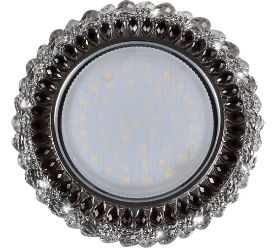 Встраиваемый  светильник IMEXGX53+LED 4W 4000K, ПОЛИКРИСТАЛЛ CH/CLEAR+BK IL.0028.1518