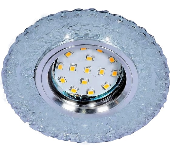 Встраиваемый светильник IMEX MR16+LED 3W 4000K ПОЛИКРИСТАЛЛ, AL/CLEAR IL.0027.2203