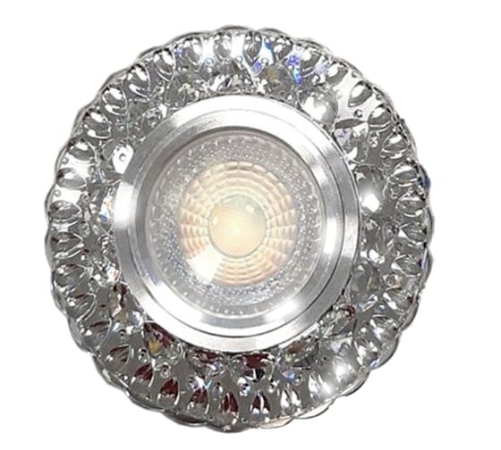 Встраиваемый светильник IMEX MR16+LED 3W 4000K ПОЛИКРИСТАЛЛ, AL/CLEAR IL.0027.1603