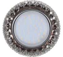 встраиваемый светильник IMEX GX53+LED 4W 4000K, ПОЛИКРИСТАЛЛ CH/CLEAR+BK IL.0028.1618