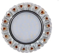 Встраиваемый светильник IMEX GX53+LED 4W 4000K, ПОЛИКРИСТАЛЛ CH/CLEAR+GD IL.0028.1370