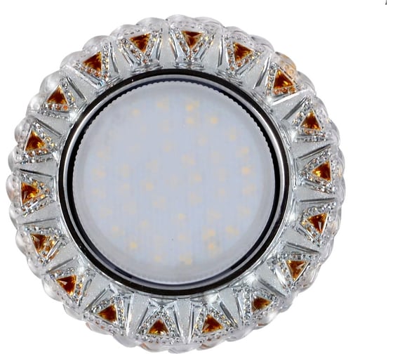 Встраиваемый светильник IMEX GX53+LED 4W 4000K, ПОЛИКРИСТАЛЛ CH/CLEAR+GD IL.0028.1370 1