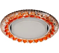 Встраиваемый светильник IMEX GX53+LED 4W 4000K, ПОЛИКРИСТАЛЛ CH/CLEAR+GD IL.0028.1670