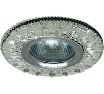 Встраиваемый светильник IMEX MR16+LED 3W 4000K ПОЛИКРИСТАЛЛ, AL/CLEAR IL.0027.0103