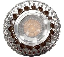 Встраиваемый светильник IMEX MR16+LED 3W 4000K ПОЛИКРИСТАЛЛ, AL/CLEAR+TEA IL.0027.1670