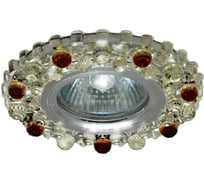 ВстраиваемыйсСветильник IMEX MR16+LED 3W 4000K ПОЛИКРИСТАЛЛ, AL/CLEAR+TEA IL.0027.1070