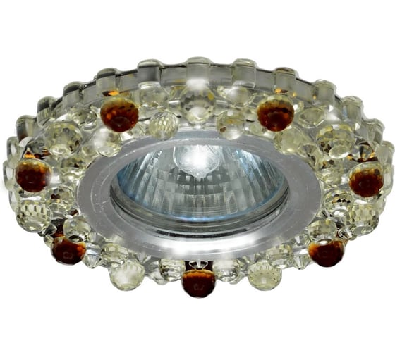 ВстраиваемыйсСветильник IMEX MR16+LED 3W 4000K ПОЛИКРИСТАЛЛ, AL/CLEAR+TEA IL.0027.1070