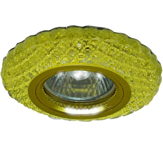Встраиваемый светильник IMEX MR16+LED 3W 4000K ПОЛИКРИСТАЛЛ, G/CLEAR GOLD IL.0027.0403