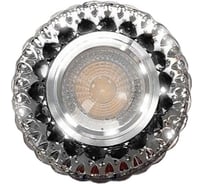 Встраиваемый светильник IMEX MR16+LED 3W 4000K ПОЛИКРИСТАЛЛ, AL/CLEAR+GREY IL.0027.1622
