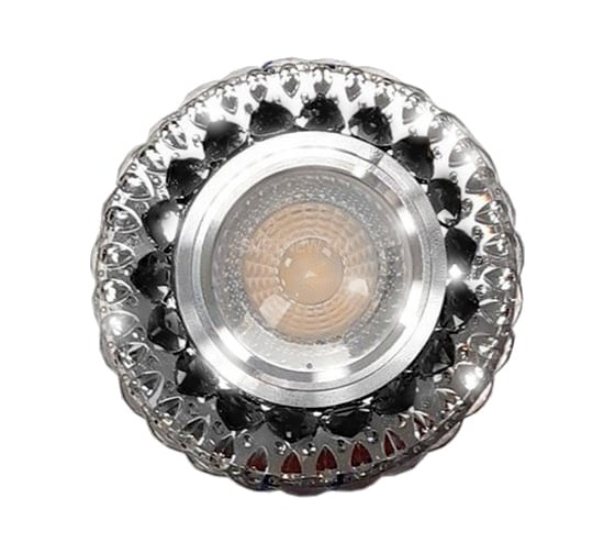 Встраиваемый светильник IMEX MR16+LED 3W 4000K ПОЛИКРИСТАЛЛ, AL/CLEAR+GREY IL.0027.1622