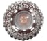 Встраиваемый светильник IMEX MR16+LED 3W 4000K ПОЛИКРИСТАЛЛ, AL/CLEAR+WH IL.0027.1915 1