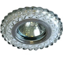 Встраиваемый светильник IMEX MR16+LED 3W 4000K ПОЛИКРИСТАЛЛ, AL/CLEAR+WH IL.0027.1715