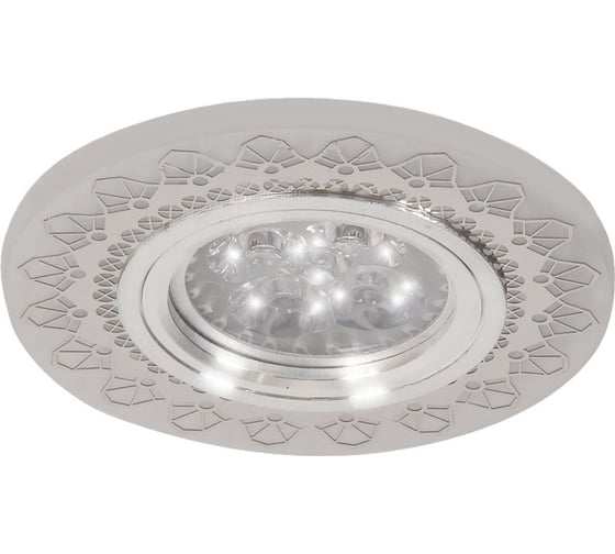 Встраиваемый светильник IMEX MR16+LED 3W 4000K, акрил, CH/WH+CH IL.0030.0402 1