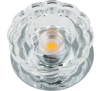 Встраиваемый декоративный светильник Fametto серия Fiore DLS-F301, 10W, CHROME CLEAR 10754