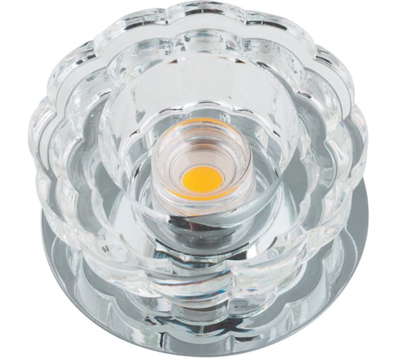 Встраиваемый декоративный светильник Fametto серия Fiore DLS-F301, 10W, CHROME CLEAR 10754 1