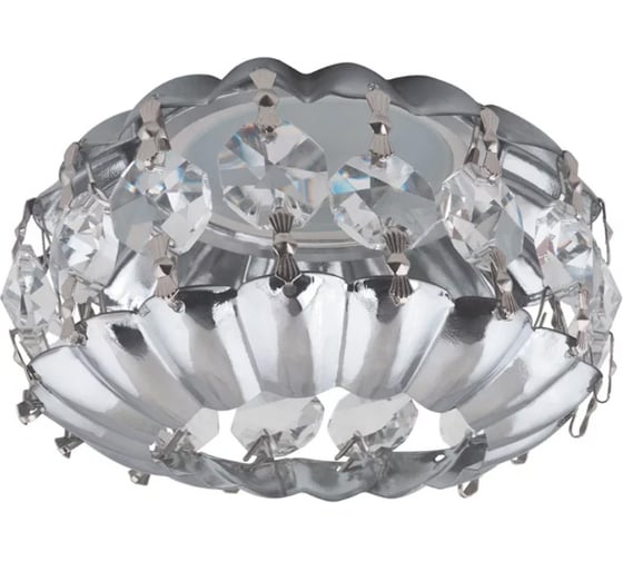 Встраиваемый декоративный светильник Fametto серия Fiore DLS-F103, GU5,3, CHROME CLEAR 9977 1