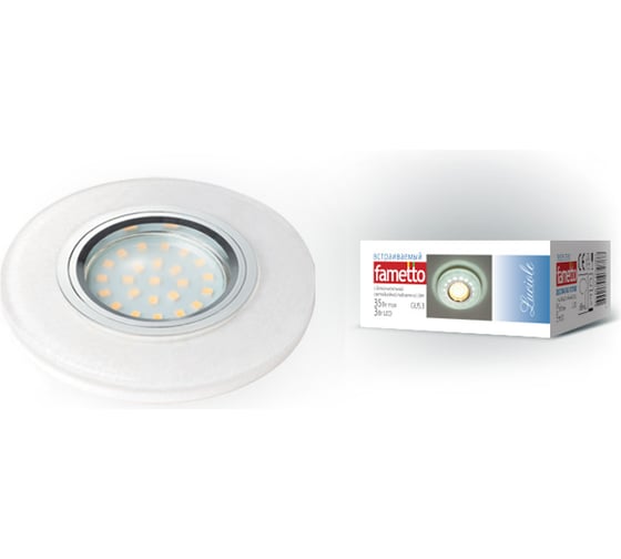 Встраиваемый декоративный светильник Fametto DLS-L104, GU5.3, CHROME WHITE, серия Luciole 10718 1