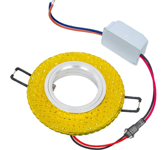 Встраиваемый декоративный светильник Fametto DLS-L135, GU5.3, GLASSY GOLD, серия Luciole UL-00003861
