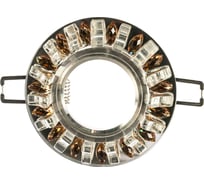 Встраиваемый декоративный светильник Fametto DLS-L121, GU5.3, CHROME CLEAR BRONZE, серия Luciole UL-00000368