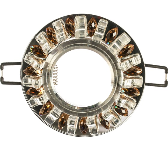 Встраиваемый декоративный светильник Fametto DLS-L121, GU5.3, CHROME CLEAR BRONZE, серия Luciole UL-00000368 1