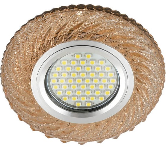 Встраиваемый декоративный светильник Fametto DLS-L137, GU5.3, GLASSY, TEA, Luciole UL-00003866 1