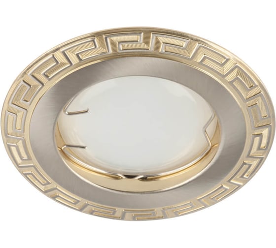 Встраиваемый декоративный светильник Fametto DLS-A103, GU5.3, CHROME GOLD, серия Arno 10633