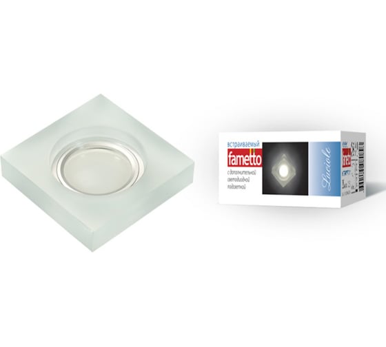 Встраиваемый декоративный светильник Fametto серия Luciole DLS-L111 GU5.3, CHROME MATT CLEAR UL-00000363