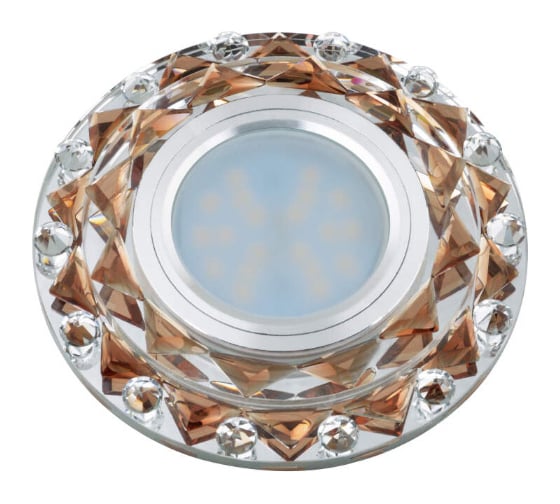 Встраиваемый декоративный светильник Fametto серия Luciole DLS-L130, GU5,3, CHROME BROWN UL-00002713 1