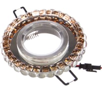 Светильник Fametto DLS-L133 GU5 3 CHROME CHAMPAGNE, декоративный, встраиваемый, серия Luciole UL-00002720