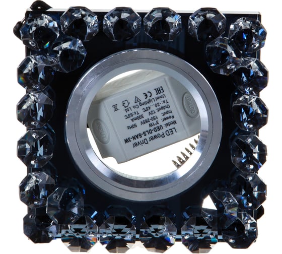 Светильник Fametto DLS-L131 GU5.3 CHROME BLACK, декоративный, встраиваемый, серия Luciole UL-00002756