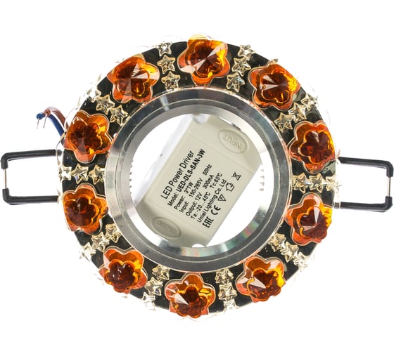 Светильник Fametto DLS-L129 GU5.3 CHROME GOLD, декоративный, встраиваемый, серия Luciole UL-00002710