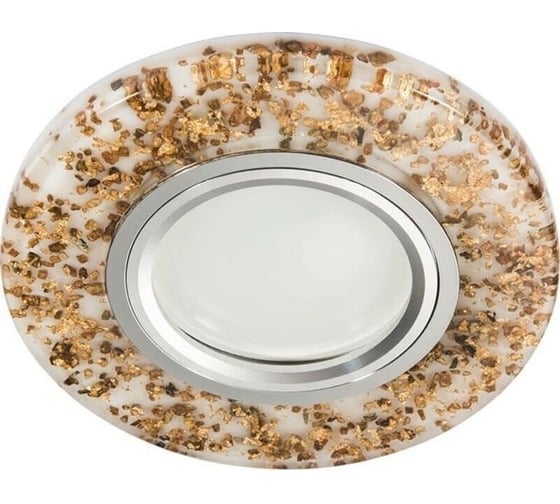 Светильник Fametto DLS-L108 GU5.3 CHROME WHITE, декоративный, встраиваемый, серия Luciole UL-00000359