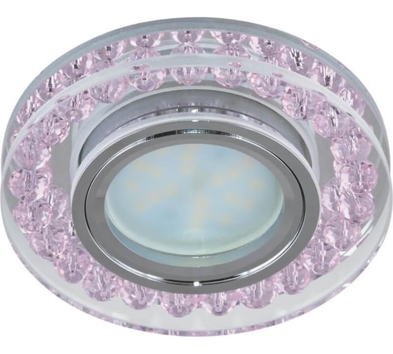 Светильник Fametto DLS-P102 GU5 3 CHROME PINK, декоративный, встраиваемый 9986