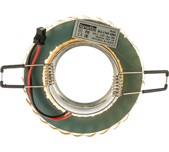 Светильник Fametto DLS-L140 GU5.3 GLASSY TEA, декоративный, встраиваемый, серия Luciole UL-00003876