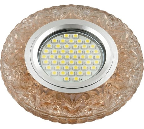 Светильник Fametto DLS-L146 GU5.3 GLASSY TEA, декоративный, встраиваемый, серия Luciole UL-00003895