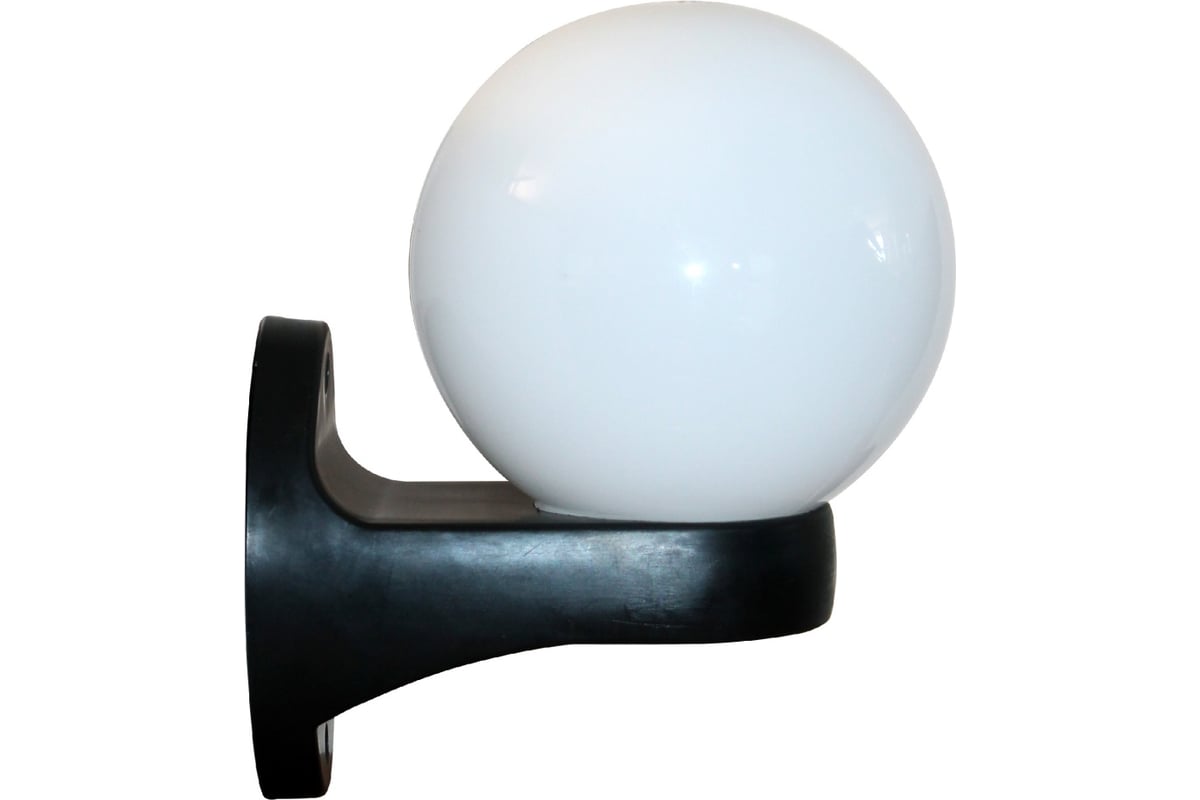 Светильник ЭЛЕТЕХ Шар 160 НБУ 06-40-01 опал IP44/корпус черный ...