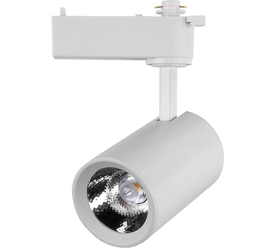 Трековый светодиодный светильник General Lighting Systems 10 Вт 1 фаза  IP20, 65х105х145мм, GTR-10-1-IP20 белый 580002