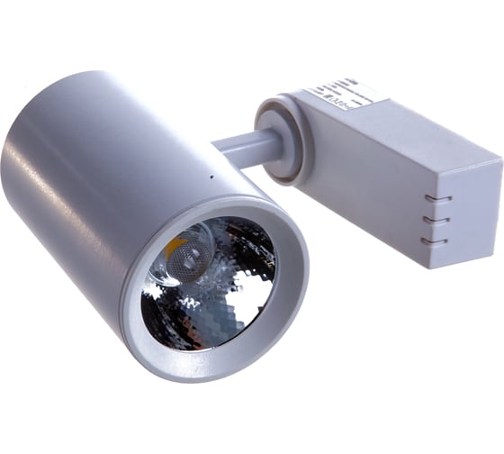 Трековый светодиодный светильник General Lighting Systems 10 Вт 1 фаза  IP20, 65х105х145мм, GTR-10-1-IP20 белый 580002
