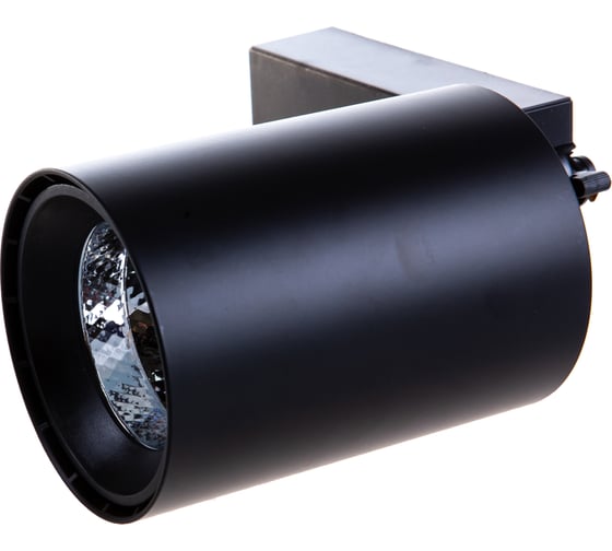 Трековый светодиодный светильник General Lighting Systems 40 Вт 1 фаза IP20, 85х105х145мм, GTR-40-1-IP20-B черный 580026
