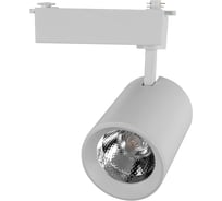 Трековый светодиодный светильник General Lighting Systems 30 Вт 1 фаза IP20, 95х140х190мм, GTR-30-1-IP20 белый 580005