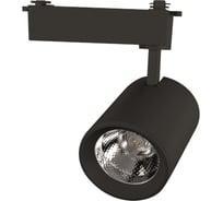 Трековый светодиодный светильник General Lighting Systems 30 Вт 1 фаза  IP20, 95х105х190мм, GTR-30-1-IP20-B черный 580025